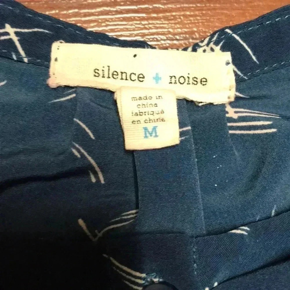 Silence + Noise Blue Ruffle Dress, Medium - Picture 5 of 8